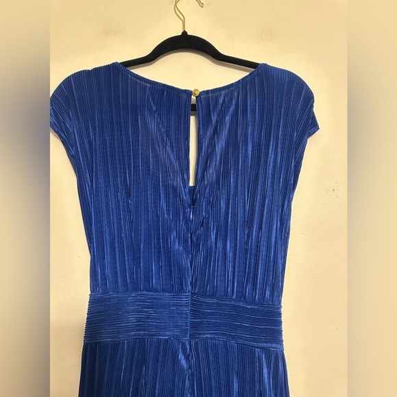 Anthro Maeve Pleated Sonata Jumpsuit Size 8 Blue - Picture 9 of 11